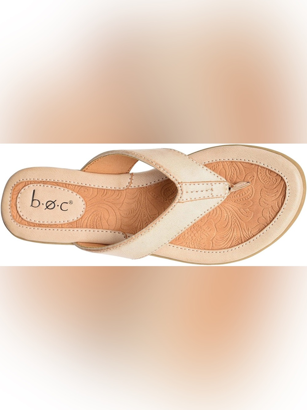 b.o.c. Women's Light Beige Zita Thong Sandal